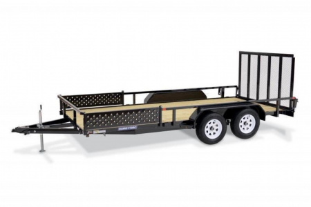 New 7 X 14 Sure-Trac Single Axle ATV Tube Top Utility Trailer, 3k GVWR ***Removable Side Ramps