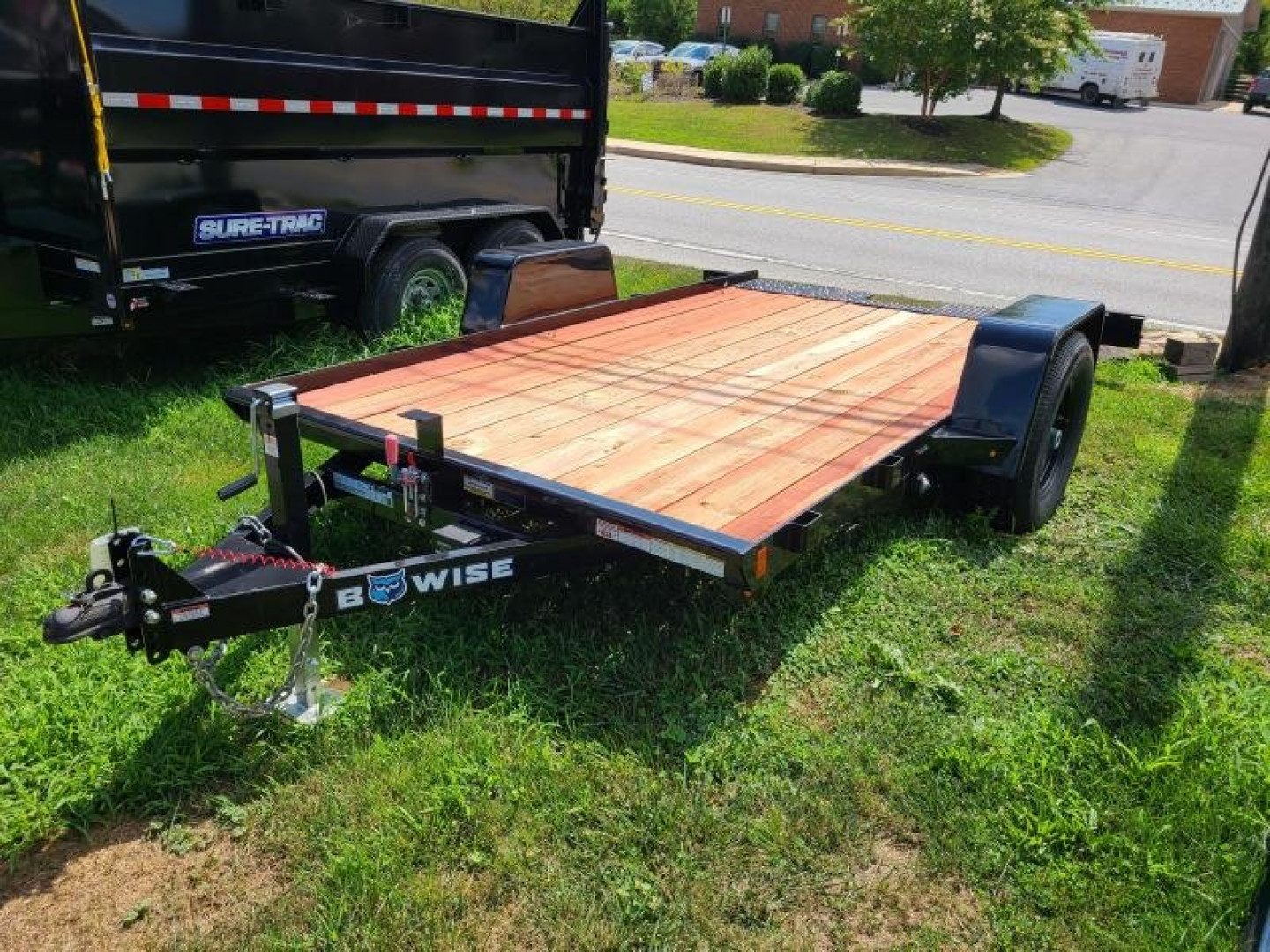New 7 x 12 B-Wise Single Axle Tilt Bed Equipment Trailer, 6K GVWR