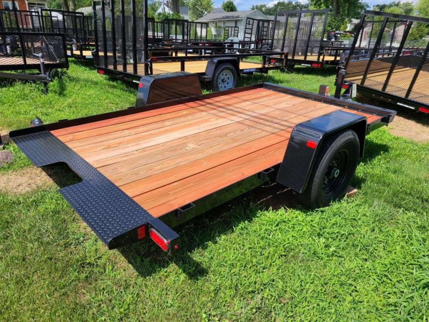 New 7 x 12 B-Wise Single Axle Tilt Bed Equipment Trailer, 6K GVWR