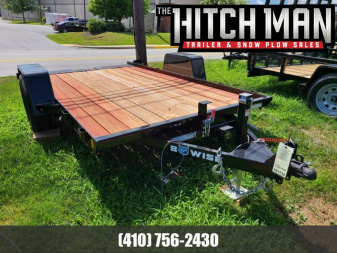 New 7 x 12 B-Wise Single Axle Tilt Bed Equipment Trailer, 6K GVWR