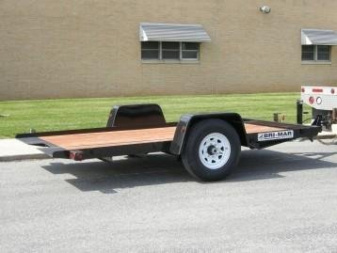 New 7 x 12 B-Wise Single Axle Tilt Bed Equipment Trailer, 6K GVWR