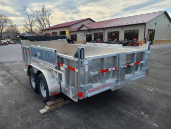 New 7 x 14 High Country HD Aluminum Dump Trailer, 14K GVWR  ***Includes 24" Sides, 7k Drop Axles, 8k Ramp Kit, Tarp Kit, Spare Mount, D-Rings