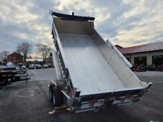 New 7 x 14 High Country HD Aluminum Dump Trailer, 14K GVWR  ***Includes 24" Sides, 7k Drop Axles, 8k Ramp Kit, Tarp Kit, Spare Mount, D-Rings