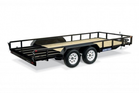 New 7 X 12 Sure-Trac Tandem Axle Tube Top Utility, 7k GVWR ***w/Spring Assist Reinforced Gate, Spare Mount & Set-Back Jack