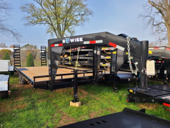 New 8.5 x 24 B-Wise Gooseneck Deckover Equipment Trailer 14K