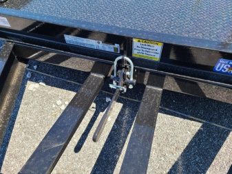 New 7 x 16 B-Wise T16-14 Steel Deck Gravity Tilt Bed Equipment Trailer 14K  **Hammertone Gray