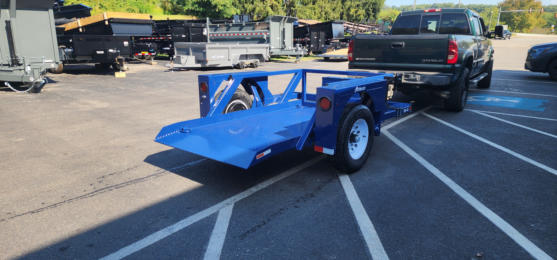 New 4'4" x 8' 6" Air Tow S8-35 Equipment Trailer 5.1k