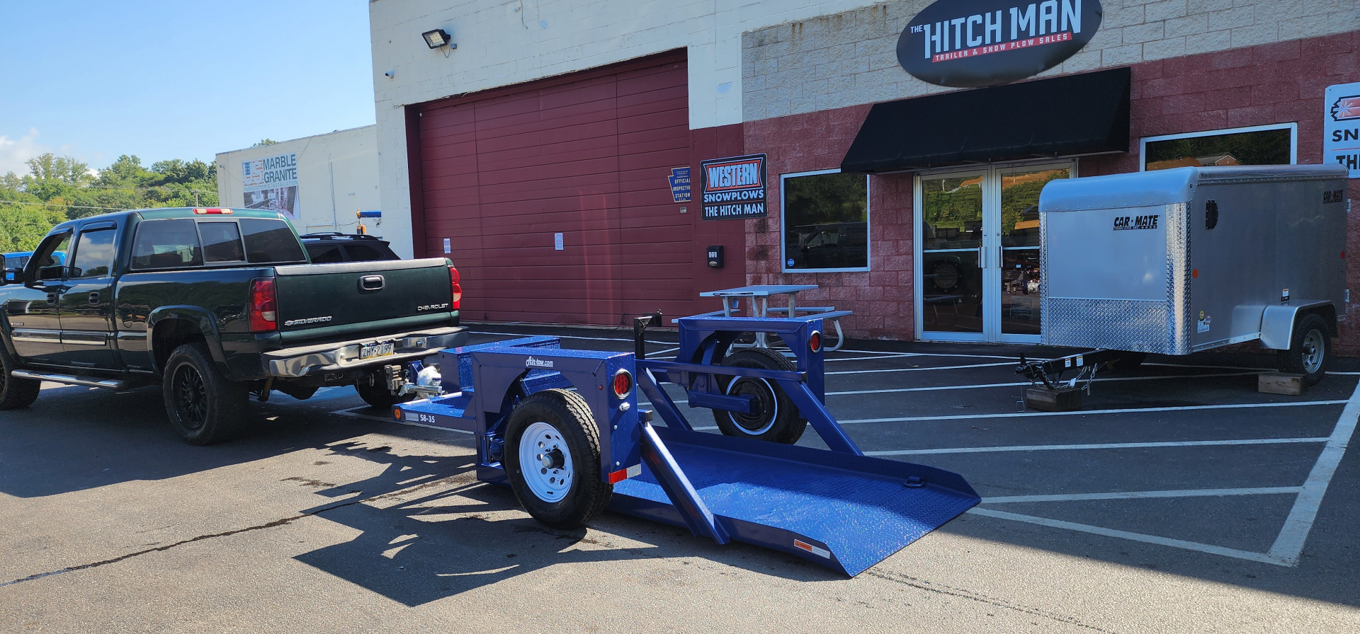 New 4'4" x 8' 6" Air Tow S8-35 Equipment Trailer 5.1k