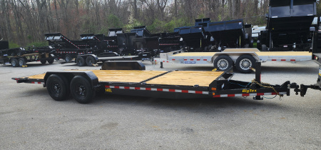 New 7 x 22 (16+6) Big Tex 14TL Tilt Equipment Trailer 14k**REMOVABLE FENDERS