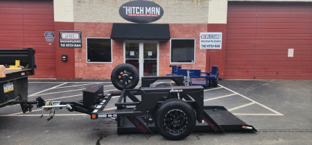 New 4' 4  x 8' 6 Air Tow S8-35 Equipment Trailer 5.1k **BLACK