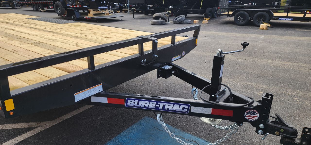 New 8.5 x 18 Sure-Trac Low Profile Flat Deck Deckover 10k