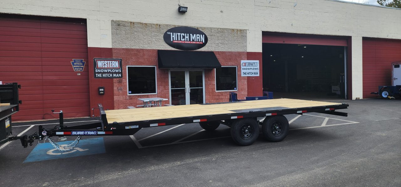 New 8.5 x 18 Sure-Trac Low Profile Flat Deck Deckover 10k