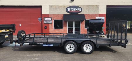 New 2014 Sure Trac 7 x 18 Tube Top Utility Trailer 7k