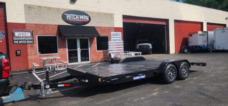 New 7 x 20 (16+4) Sure-Trac Steel Deck Car Hauler Trailer 10k