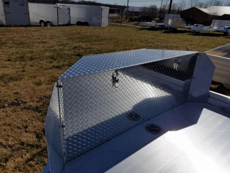 New 6.5' x 12.5' ALUMA UTR12 UTV Trailer, 3K GVWR ***w/ Built-in Tool Box & Pull Out Ramp