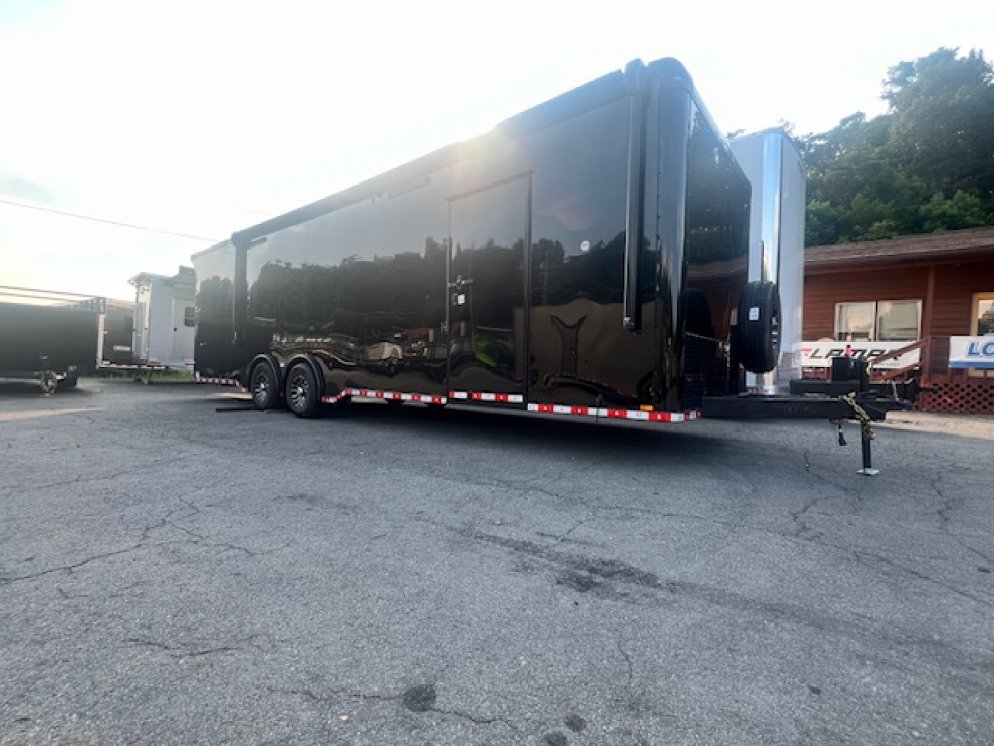 New 2025 Outlaw Trailers 8.5' x 30 Enclosed Race Trailer W/ Awning & Escape Door Cargo / Enclosed Trailer