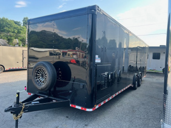 New 2025 Outlaw Trailers 8.5' x 30 Enclosed Race Trailer W/ Awning & Escape Door Cargo / Enclosed Trailer
