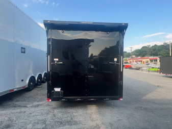 New 2025 Outlaw Trailers 8.5' x 30 Enclosed Race Trailer W/ Awning & Escape Door Cargo / Enclosed Trailer