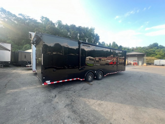 New 2025 Outlaw Trailers 8.5' x 30 Enclosed Race Trailer W/ Awning & Escape Door Cargo / Enclosed Trailer