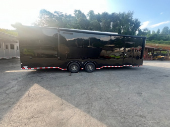 New 2025 Outlaw Trailers 8.5' x 30 Enclosed Race Trailer W/ Awning & Escape Door Cargo / Enclosed Trailer