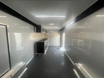 New 2025 Outlaw Trailers 8.5' x 30 Enclosed Race Trailer W/ Awning & Escape Door Cargo / Enclosed Trailer