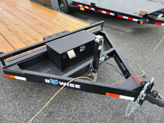 New 7' x 18' B-Wise HT18-14 Hydraulic Tilt Bed Equipment Trailer, 14K GVWR ***w/ Winch Mount, Adj. Coupler, 8k Dropleg Jack