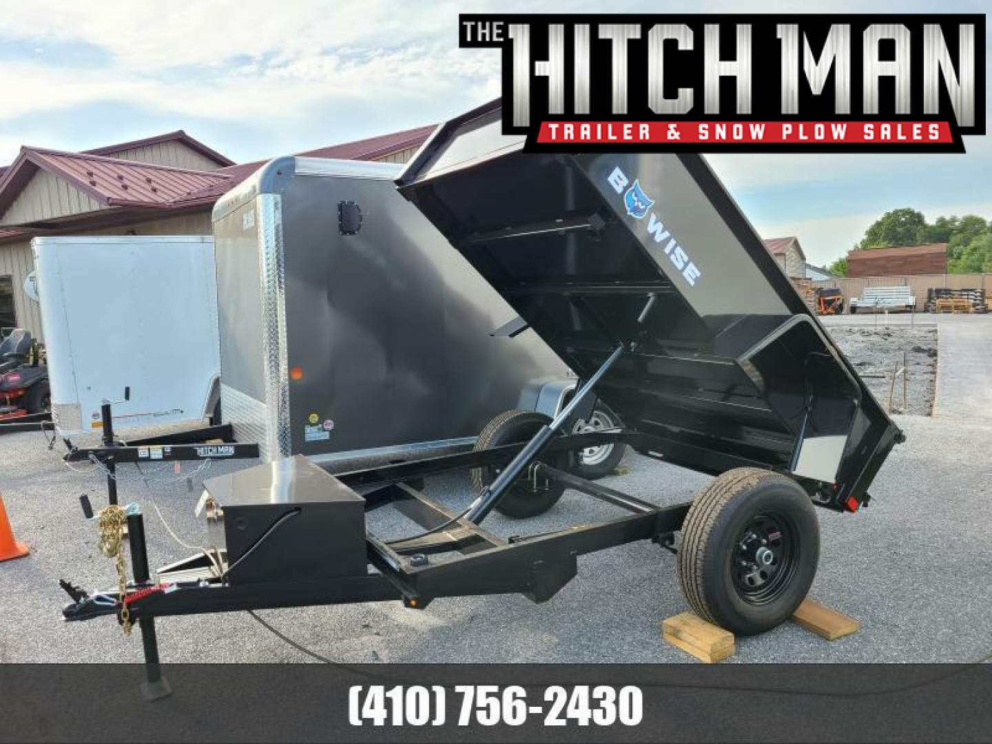 New 5' x 8' B-Wise Low Profile Dump Trailer, 5K GVWR **Single Axle w/Brakes