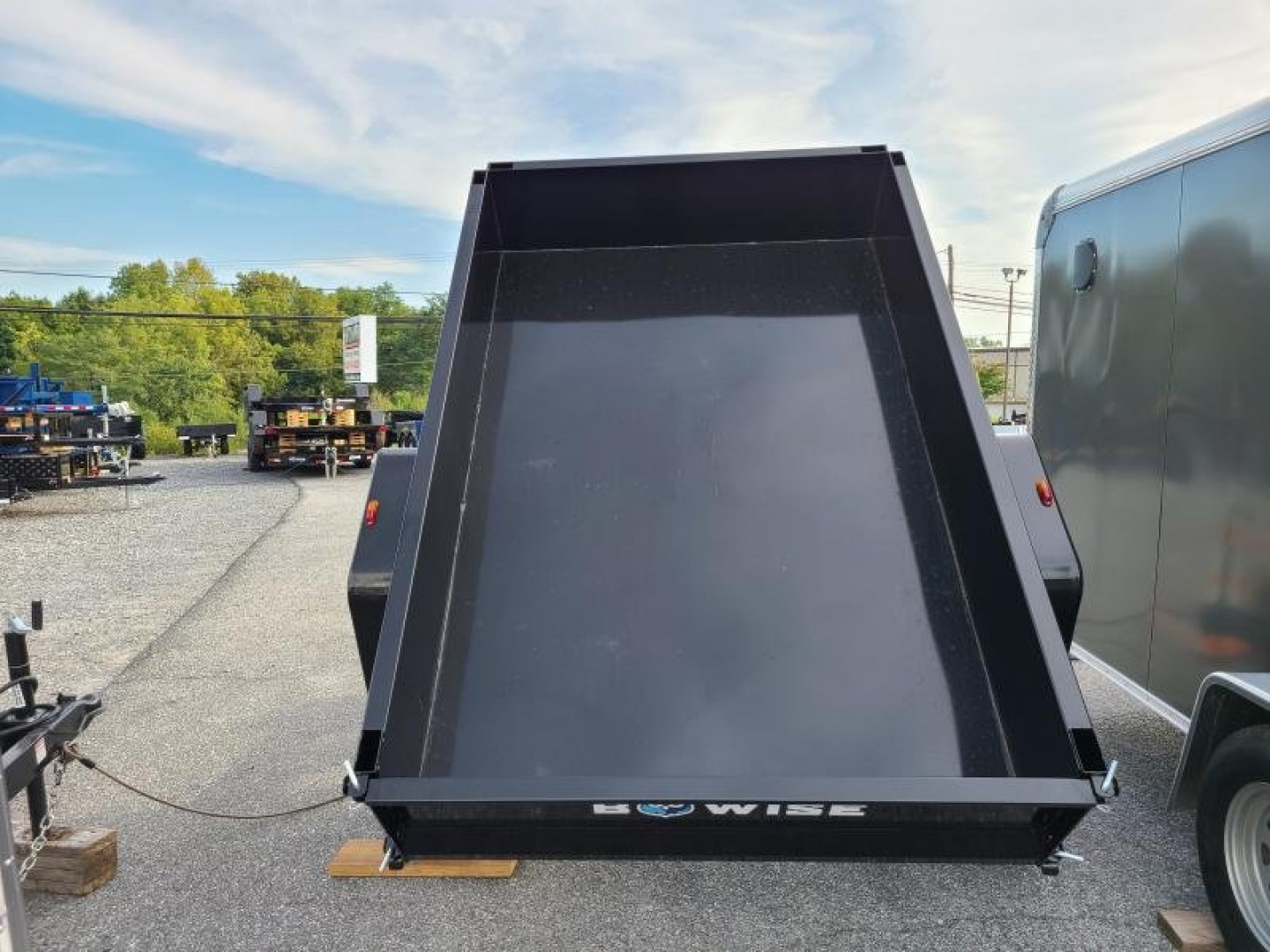 New 5' x 8' B-Wise Low Profile Dump Trailer, 5K GVWR **Single Axle w/Brakes