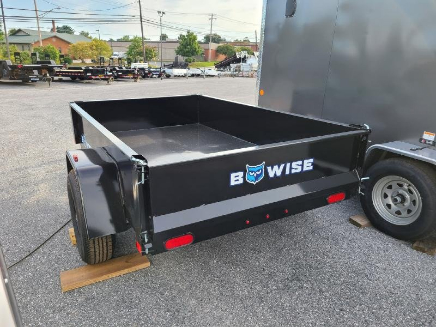New 5' x 8' B-Wise Low Profile Dump Trailer, 5K GVWR **Single Axle w/Brakes