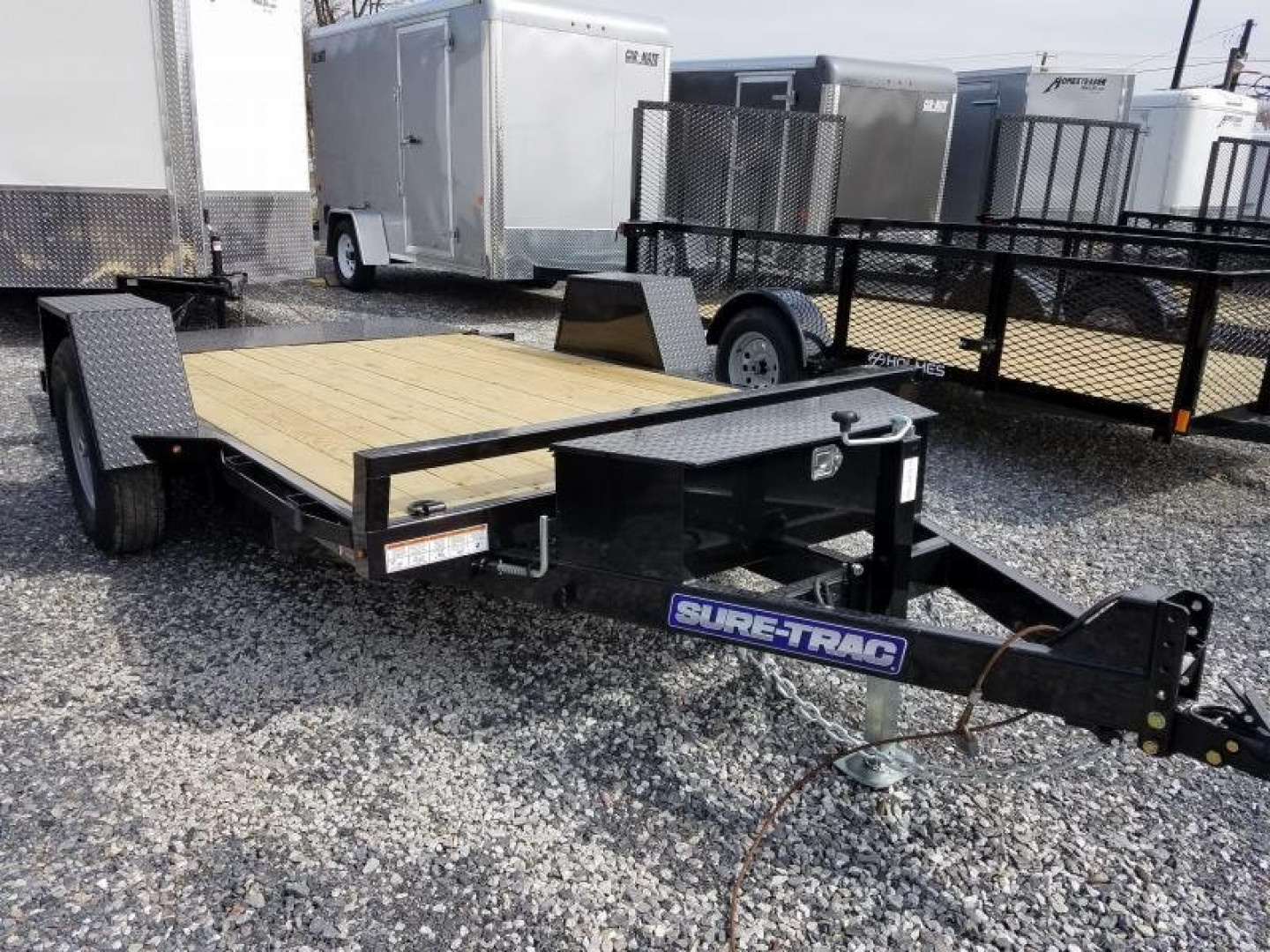 New 6.5 x 12 Sure-Trac Single-Axle Tilt Bed Equipment Trailer, 7.8k GVWR