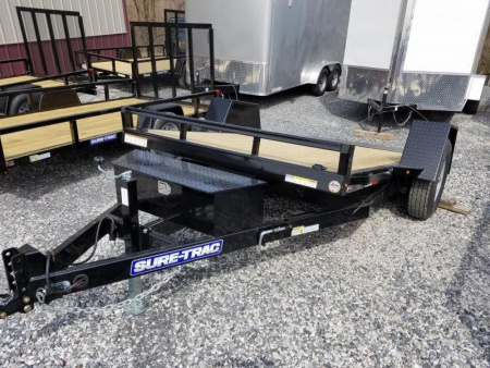 New 6.5 x 12 Sure-Trac Single-Axle Tilt Bed Equipment Trailer, 7.8k GVWR