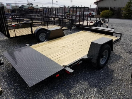 New 6.5 x 12 Sure-Trac Single-Axle Tilt Bed Equipment Trailer, 7.8k GVWR