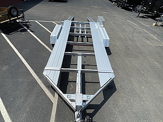 New 8'6  x 20' 11  CT-8055EB Trailex Car / Racing Trailer 7k w/toolbox,winchplate, spmount