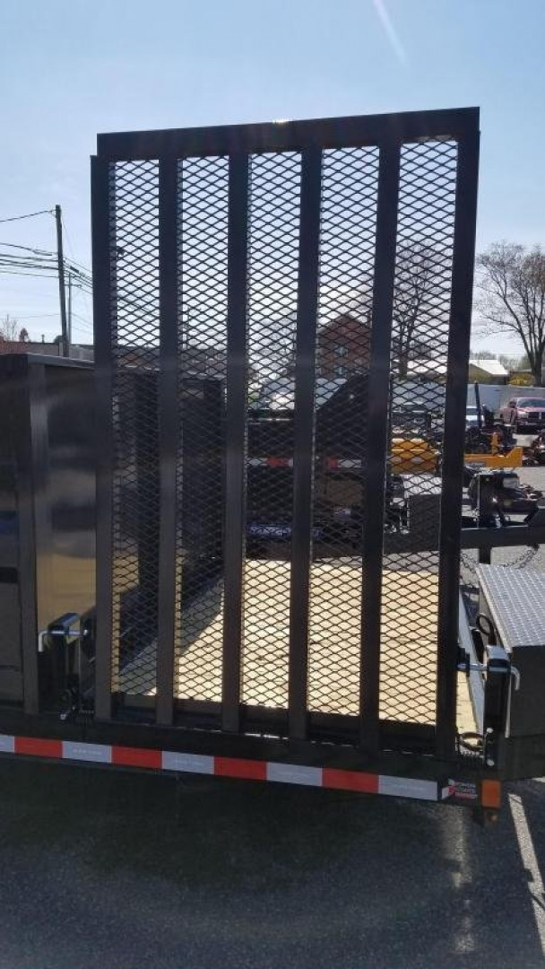 New 7 X 12+4 Sure-Trac HD Low Profile Dump Trailer w/4' Stationary Deck, 14k GVWR  ***Scissor Hoist Lift