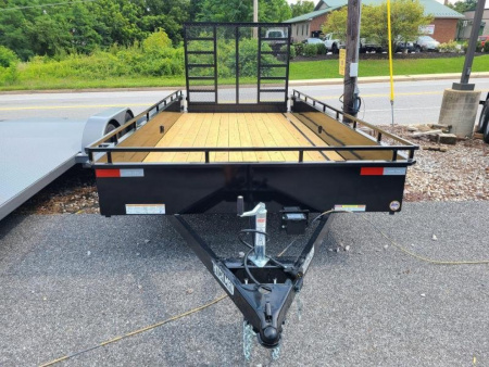 New 7 x 16 Sure-Trac Steel High Side Utility Landscape Trailer 7K GVWR ***w/Reinforced Landscape Gate