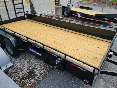 New 7 x 16 Sure-Trac Steel High Side Utility Landscape Trailer 7K GVWR ***w/Reinforced Landscape Gate