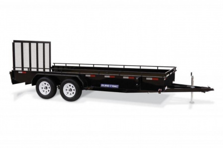 New 7 x 16 Sure-Trac Steel High Side Utility Landscape Trailer 7K GVWR ***w/Reinforced Landscape Gate