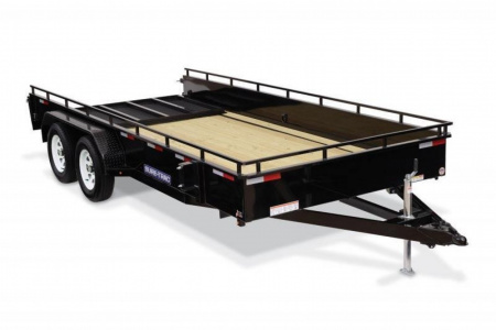New 7 x 16 Sure-Trac Steel High Side Utility Landscape Trailer 7K GVWR ***w/Reinforced Landscape Gate