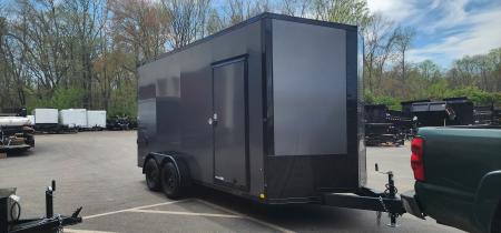 New 7 x 16 Look Element Se V-Nose Cargo Blackout Package 7k