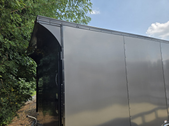 New 8.5 x 24 Homesteader Champion Enclosed Car Trailer, 10k ***Charcoal Black Out w/Spread Torsion Axles, PolyCor Side Panels & Alum Wheels