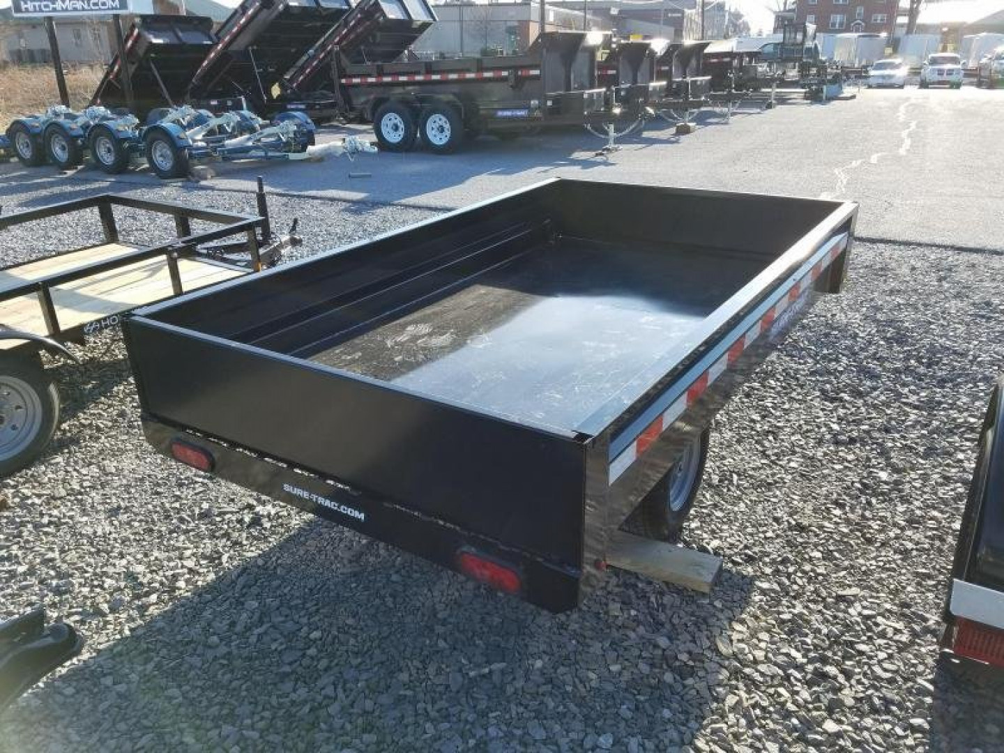 New 4.5 x 8 Sure-Trac Utility Dump Trailer, 3k GVWR w/Ramps
