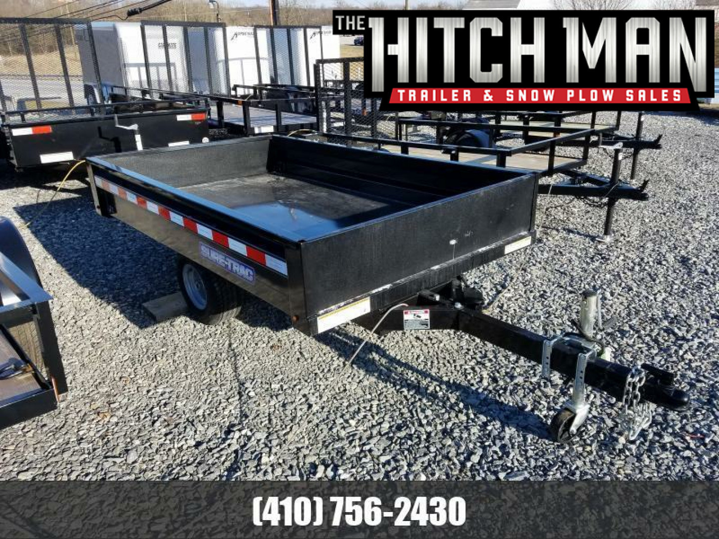 New 4.5 x 8 Sure-Trac Utility Dump Trailer, 3k GVWR w/Ramps