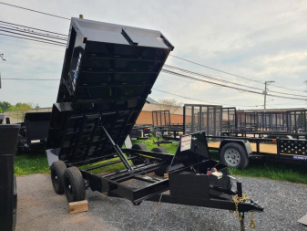 New 6 x 12 B-WISE LE Series Low Profile Dump Trailer, 10K GVWR ***w/Combo Gate, Ramps, D-Rings