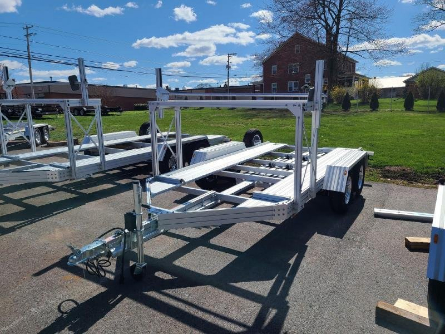 New 80" x 15' Trailex CT-8055EB Open Deck Lightweight Aluminum Car Hauler 7k  **w/Steel Wheels