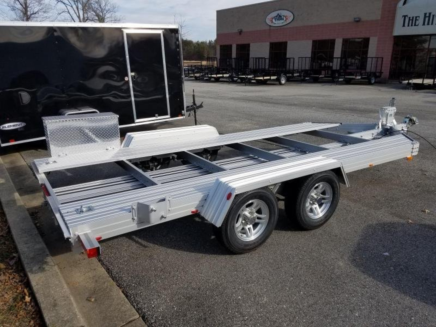 New 80" x 15' Trailex CT-8055EB Open Deck Lightweight Aluminum Car Hauler 7k  **w/Steel Wheels