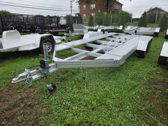 New 80  x 15' Trailex CT-8055EB Open Deck Lightweight Aluminum Car Hauler 7k  **w/Steel Wheels