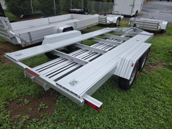 New 80" x 15' Trailex CT-8055EB Open Deck Lightweight Aluminum Car Hauler 7k  **w/Steel Wheels