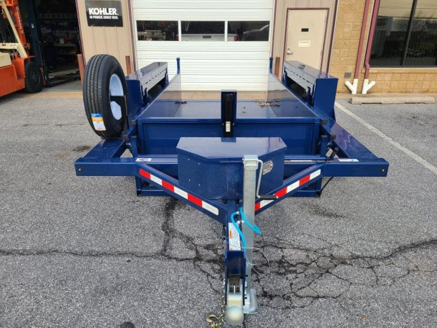 New 6'2" x 12'5" Air Tow 3D-12 Drop-Deck/Dump Trailer, 15K GVWR ***Includes Spare Tire Mount & 110v Battery Charger