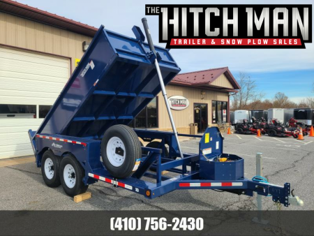New 6'2" x 12'5" Air Tow 3D-12 Drop-Deck/Dump Trailer, 15K GVWR ***Includes Spare Tire Mount & 110v Battery Charger