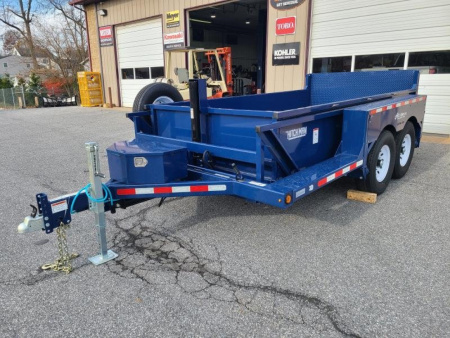 New 6'2" x 12'5" Air Tow 3D-12 Drop-Deck/Dump Trailer, 15K GVWR ***Includes Spare Tire Mount & 110v Battery Charger
